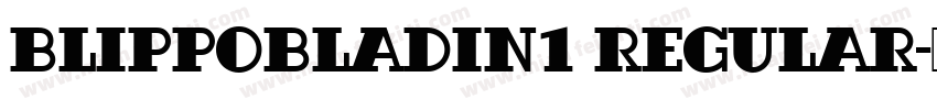 BlippoBlaDIn1 Regular字体转换